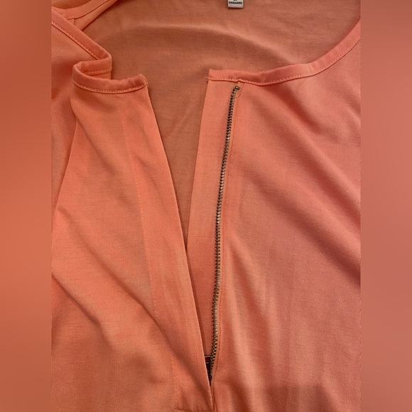 Splendid Woman’s Zip Top Shirt Pink/Peach Size Large NWOT - Picture 4 of 7